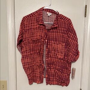 Red and Black Checkered Men's Shirt